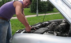 Padėtis badautojų stovykloje dienos metu