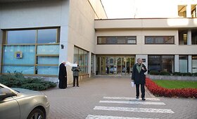 Monsinjoro protestas prie Seimo