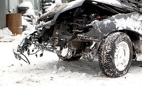 Kas liko i&scaron; &bdquo;Opel Omega&ldquo; po kraupios avarijos