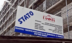Statybos Vilniaus Teatro gatvėje