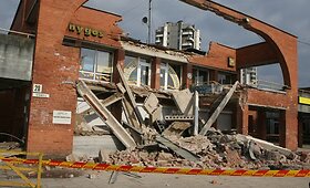  Vilniuje naktį sugriuvo dalis &Scaron;e&scaron;kinės komplekso