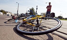  Vilniuje dviratininkas partrenkė merginą
