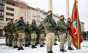 I&scaron;kilminga karių rikiuotė, skirta Kra&scaron;to apsaugos savanorių pajėgų 31-osioms įkūrimo metinėms