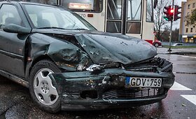 Per avariją Vilniuje nukentėjo mergina