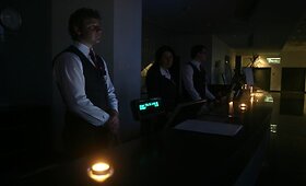 Vie&scaron;bučių ir restoranų protesto akcija
