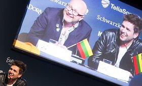 Andrius Pojavis dalyvavo &bdquo;Eurovizijos 2013&ldquo; finalininkų spaudos konferencijoje