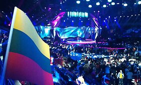Pirmame &bdquo;Eurovizijos&ldquo; pusfinalyje Andrių Pojavį palaikė būrys lietuvių