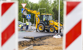 Remontuojama sankryža Molėtų plente prie Rie&scaron;ės