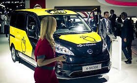 Elektrinis Barselonos taksi: &bdquo;Nissan e-NV200&ldquo;
