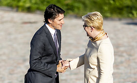 Ingrida &Scaron;imonytė Vilniuje susitiko su Kanados premjeru Justinu Trudeau