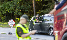 Atvykstančiųjų į Lietuvą patikra Būtingės pasienio kontrolės punkte