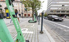 Elektrinių paspirtukų stovėjimo vieta