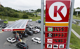 &bdquo;Circle K&ldquo; trims valandoms sumažino degalų kainas 20 cnt.