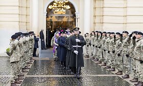 Pulkininko J. Vitkaus-Kazimieraičio laidotuvių ceremonija
