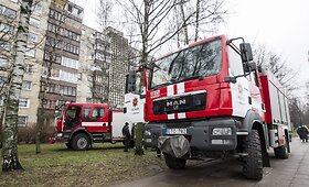 Per gaisrą Vilniuje nukentėjo vyras