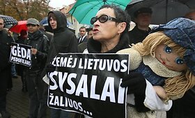 D.Kedžio rėmėjų piketas prie prezidentūros