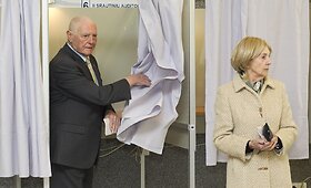 Valdas ir Alma Adamkai balsavo prezidento rinkimuose
