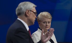 Paskutinė D.Grybauskaitės ir Z.Balčyčio akistata prie&scaron; Prezidento rinkimų antrąjį turą