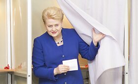 Dalia Grybauskaitė balsavo Prezidento ir Europos Parlamento rinkimuose