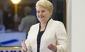 Dalia Grybauskaitė &scaron;venčia pergalę Prezidento rinkimuose