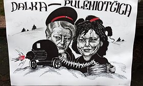Prie Seimo buvo eksponuojamos politikų karikatūros