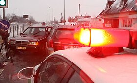 Lynojant Vilniuje per avariją sužalotas žmogus 