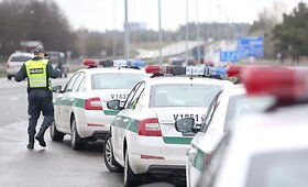 Penktadienio ankstų rytą Vilniaus kelių policijos reidas