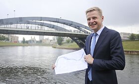 Remigijus &Scaron;ima&scaron;ius pristatė Neries krantinės modernizavimo projektą