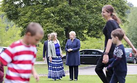 Prezidentė Dalia Grybauskaitė lankėsi Antakalnio atvirame jaunimo centre ,,Žalianamis&ldquo;