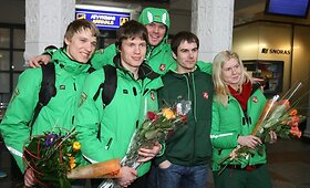 Lietuvos žiemos olimpiečiai grįžo į gimtinę