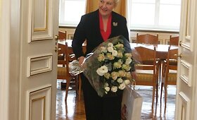 Prezidentę su gimtadieniu sveikino A.Kubilius ir I.Degutienė