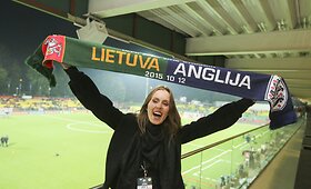 Lietuvos ir Anglijos mačą žiūrėjo ir žinomi žmonės  