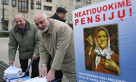 Partijos "Tvarka ir teisingumas" piketas