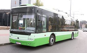 Vilniui pristatytas &bdquo;Bogdan&ldquo; troleibusas