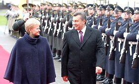 Lietuvoje su oficialiu vizitu vie&scaron;i Ukrainos prezidentas V.Janukovyčius