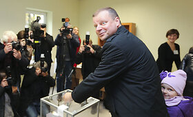 Saulius Skvernelis balsavo Seimo rinkimuose
