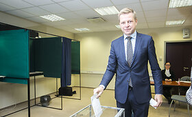 Remigijus &Scaron;ima&scaron;ius balsavo i&scaron;ankstiniame balsavime antrajame rinkimų į Seimą ture