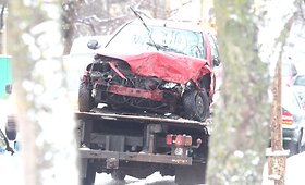 Per avariją Vilniuje nukentėjo trys žmonės