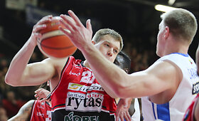 LKL rungtynės: Vilniaus &bdquo;Lietuvos rytas&ldquo; - Klaipėdos &bdquo;Neptūnas&ldquo;.