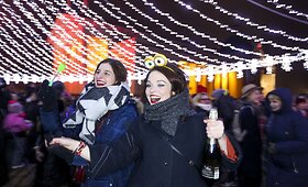 Vilnius spalvingai sutiko Naujuosius metus