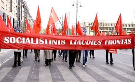 Algirdo Paleckio &scaron;alininkai Vilniuje surengė eitynes