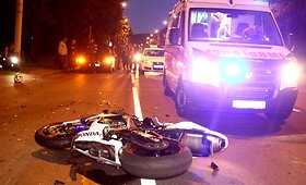 &Scaron;eimyni&scaron;kių gatvėje žuvo motociklininkas