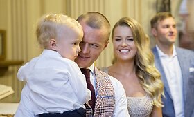 Darvydo ir Sandros &Scaron;ernų sūnaus krik&scaron;tynos &Scaron;v. Jonų bažnyčioje