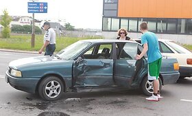 Pirmadienio avarija Liepkalnio gatvėje