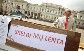 Teatralizuota akcija &bdquo;Vergų turgus&ldquo;