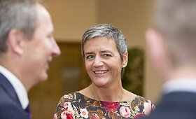 Ministras pirmininkas Saulius Skvernelis susitiko su Europos Sąjungos konkurencijos komisare Margrethe Vestager