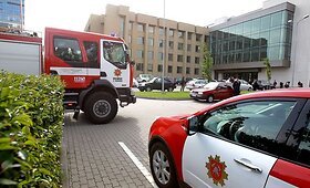 Seimo rūmuose sostinės ugniagesiai surengė mokomąsias taktines pratybas