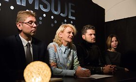 Realybės eksperimento &bdquo;Tamsoje&ldquo; spaudos konferencija