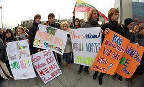 Po savivaldybės langais trečiadienį vyko net trys piketai