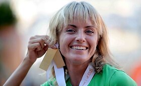 Maratonininkei Ž.Balčiūnaitei - auksas: apdovanojimas ir vakarėlis